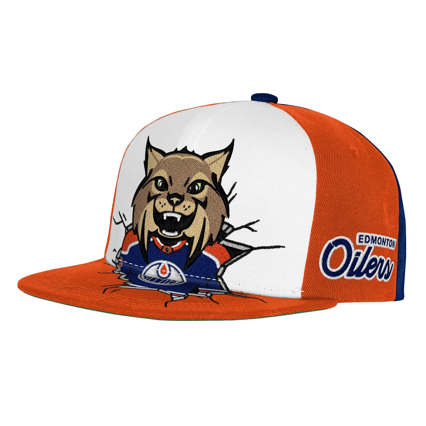 Youth Edmonton Oilers Mascot Snackback Hat