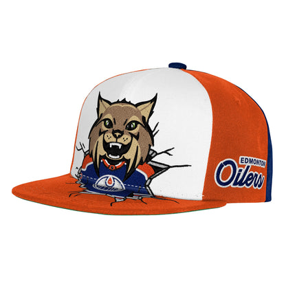 Youth Edmonton Oilers Mascot Snackback Hat