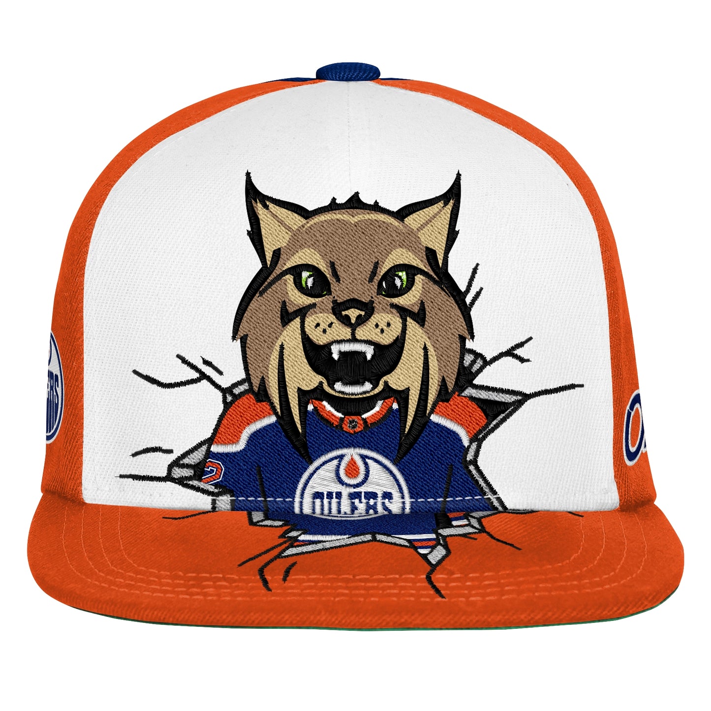 Youth Edmonton Oilers Mascot Snackback Hat