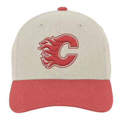 Youth Calgary Flames Chalk Dust Pro Hat - Red