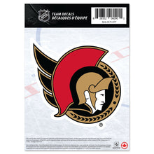 Ottawa Senators 5"X7" Individual Team Decal