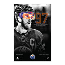 Edmonton Oilers Player Poster Plaque 22"X34" Mcdavid