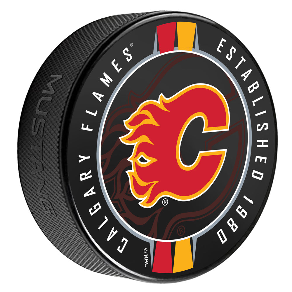 Calgary Flames Game Puck 6oz