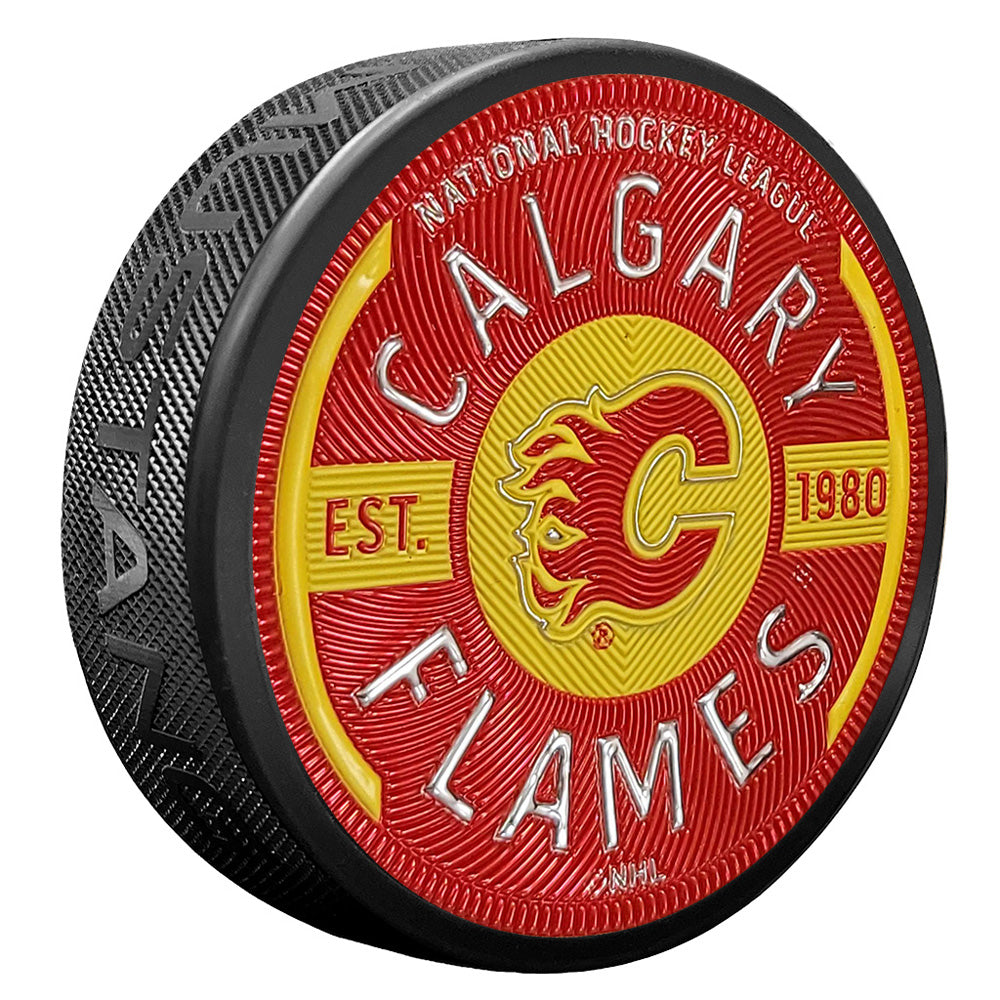 Calgary Flames Trimflexx Gear Puck
