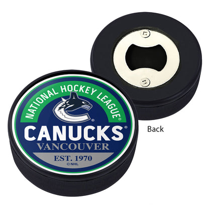 VANCOUVER CANUCKS PUCK BOTTLE OPENER