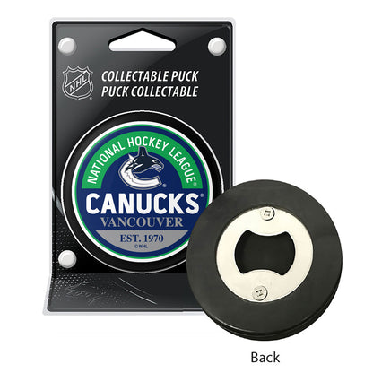 VANCOUVER CANUCKS PUCK BOTTLE OPENER