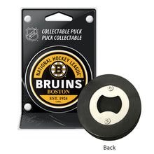 Boston Bruins Puck Bottle Opener