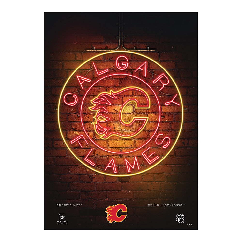 Calgary Flames Poster Plaque 22"X34"