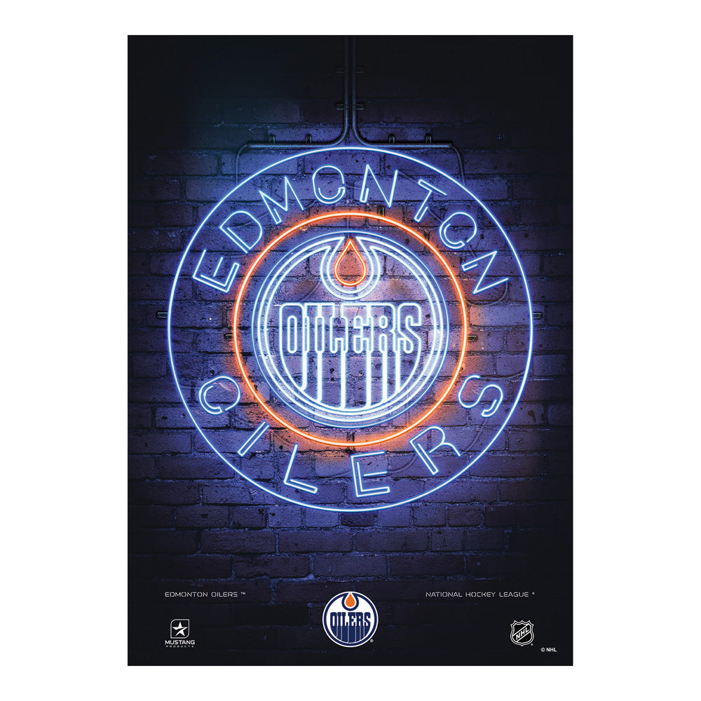 Edmonton Oilers Poster Plaque 22"X 34"