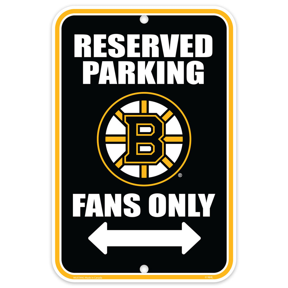 BOSTON BRUINS 10X15 PARKING SIGN