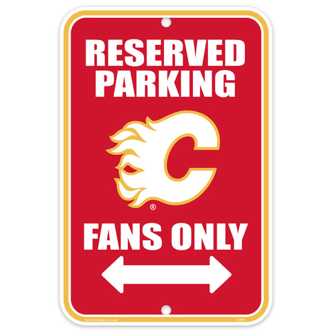CALGARY FLAMES PARKING SIGN 10X15