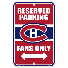 MONTREAL CANADIENS 10X15 PARKING SIGN