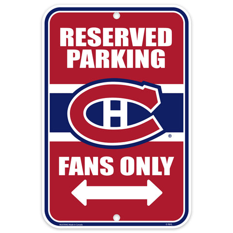 MONTREAL CANADIENS 10X15 PARKING SIGN