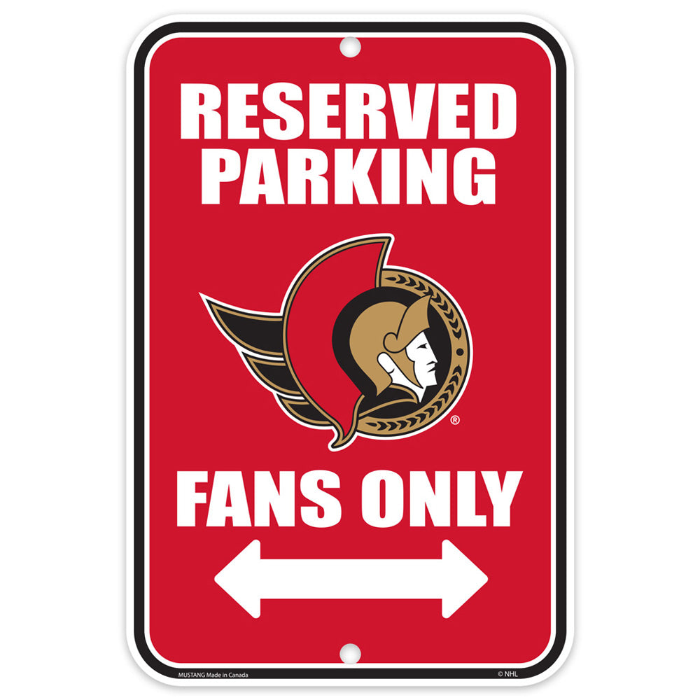 OTTAWA SENATORS PARKING SIGN