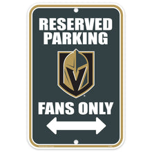 VEGAS GOLDEN KNIGHTS 10X15 PARKING SIGN