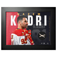 CALGARY FLAMES NAZEM KADRI 14"X18" NET FRAMED ART