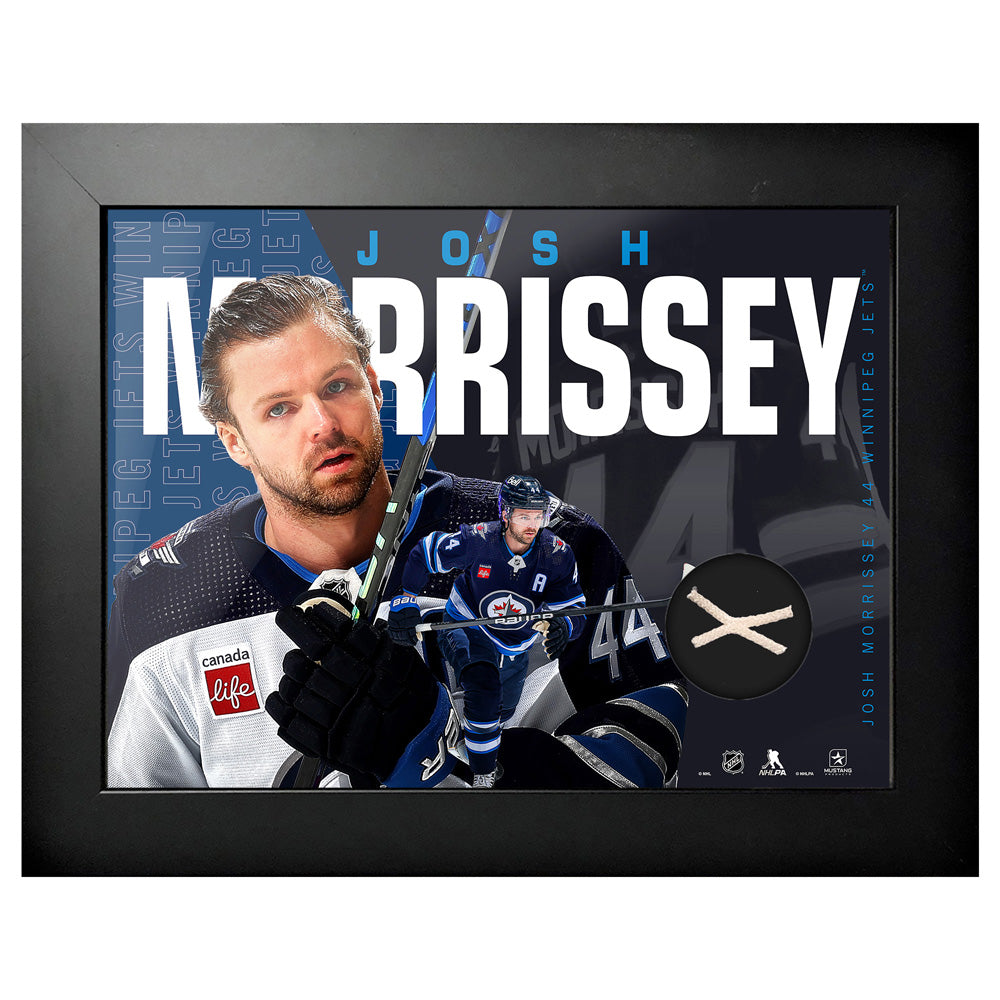 WINNIPEG JETS JOSH MORRISSEY 14"X18" NET FRAMED ART