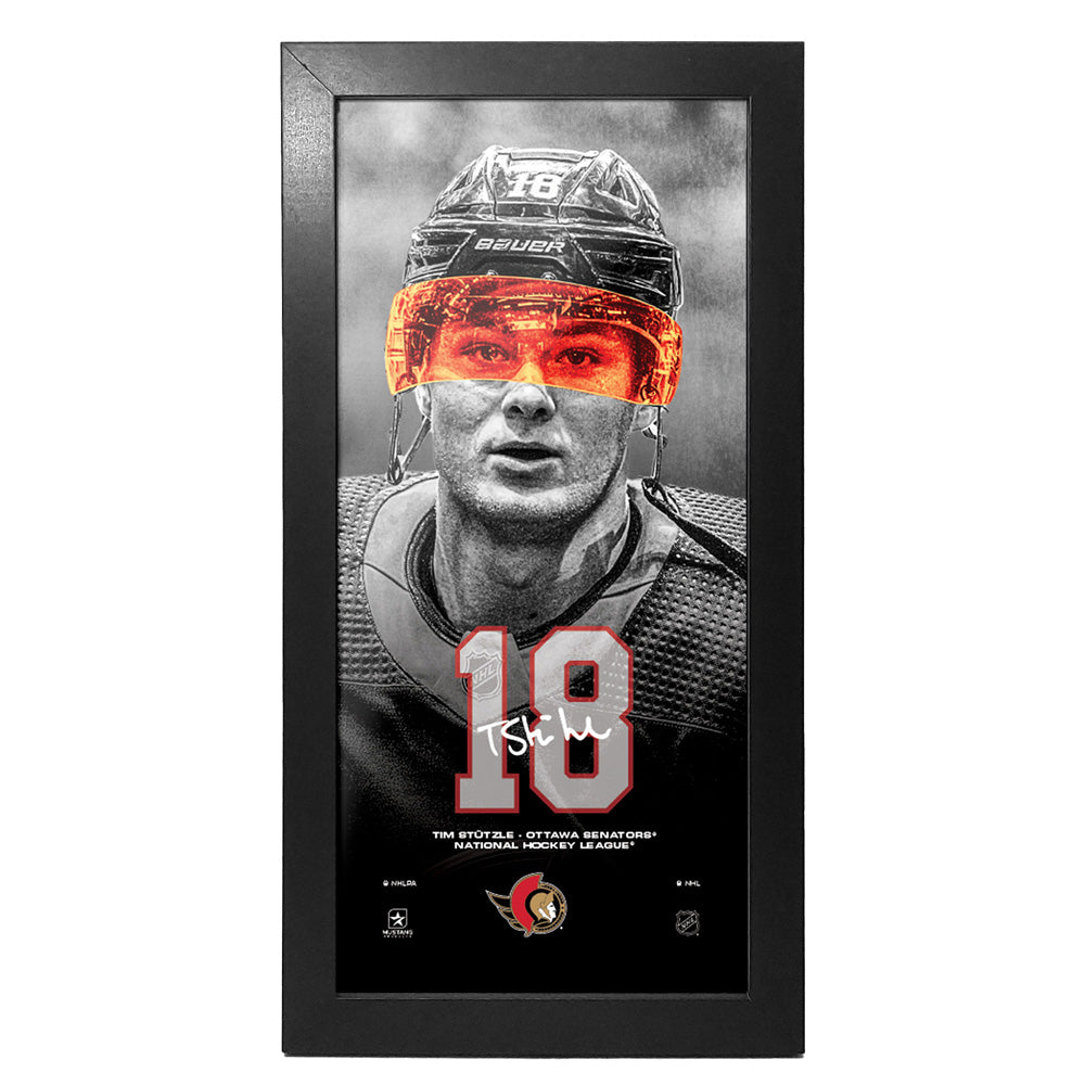 Ottawa Senators Stutzle Neon Player Picture Frame 6 X 13.75