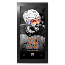 Edmonton Oilers Leon Draisaitl Neon Player Picture Frame 6 x 13.75