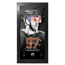 Oilers Connor Mcdavid Neon Player Picture Frame 6 X 13.75
