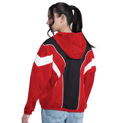 Starter Calgary Flames Quarterback Women's Red Full Zip Jacket