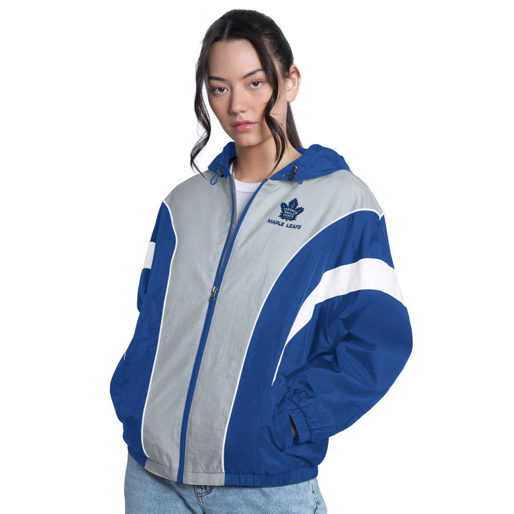 Starter Toronto Maple Leafs Quarterback Women's Blue Full Zip Jacket