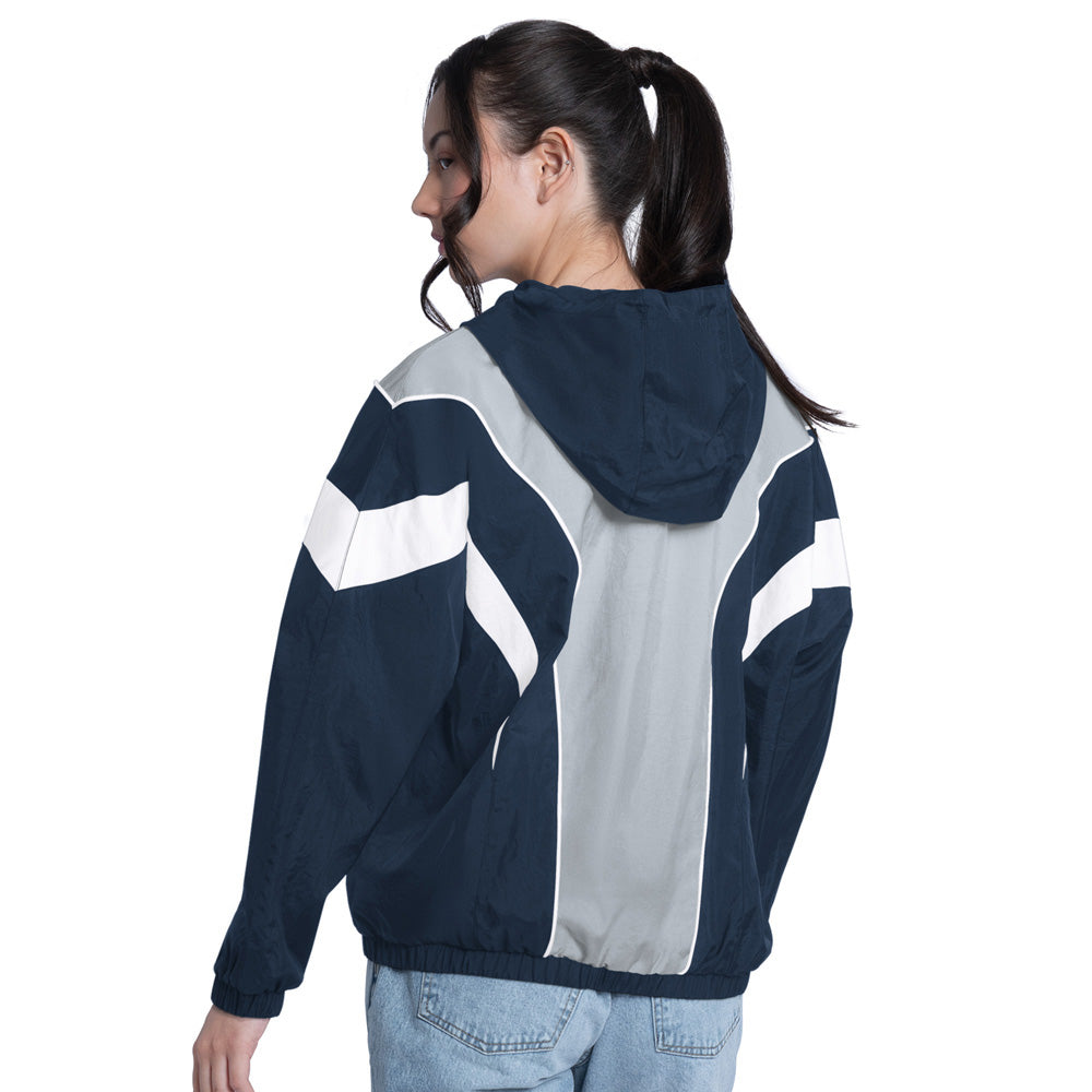 Starter Winnipeg Jets Quarterback Women's Blue Full Zip Jacket