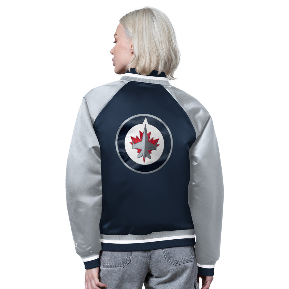 Starter Winnipeg Jets Fscore Women's Navy Jacket