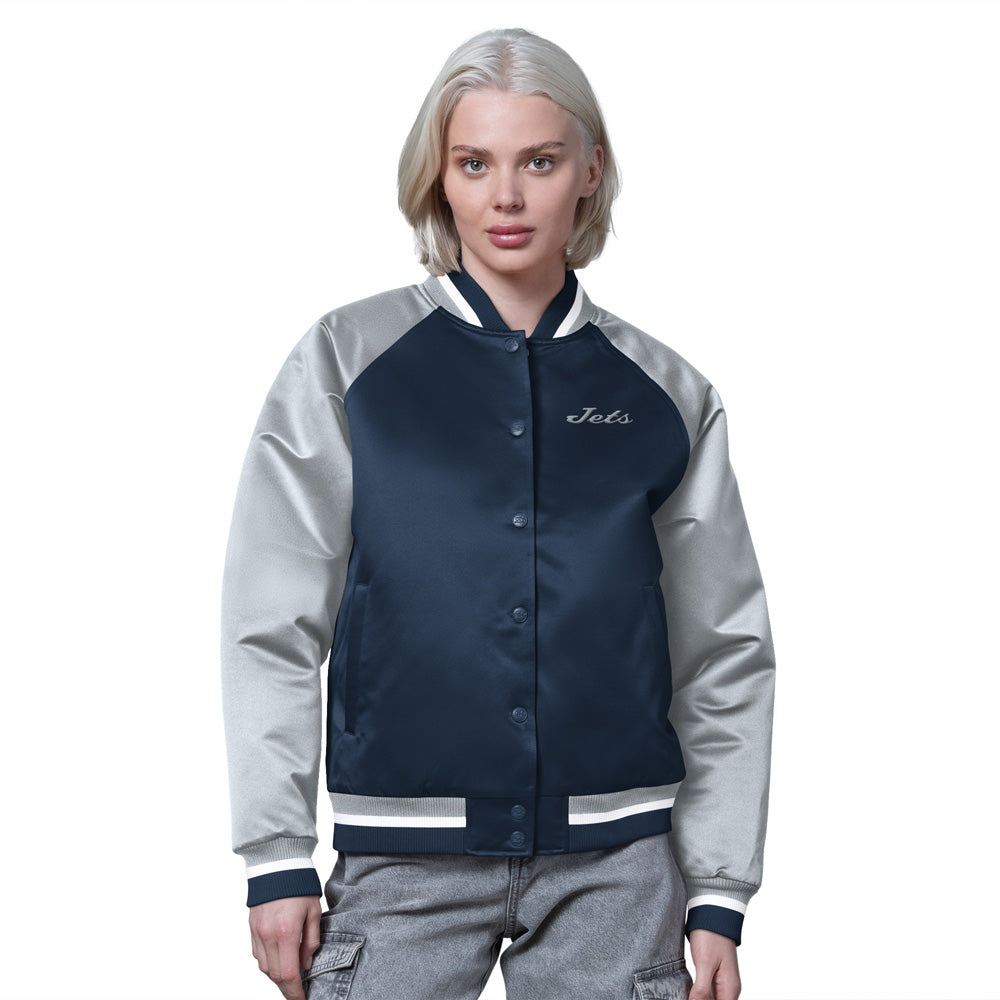 Starter Winnipeg Jets Fscore Women's Navy Jacket