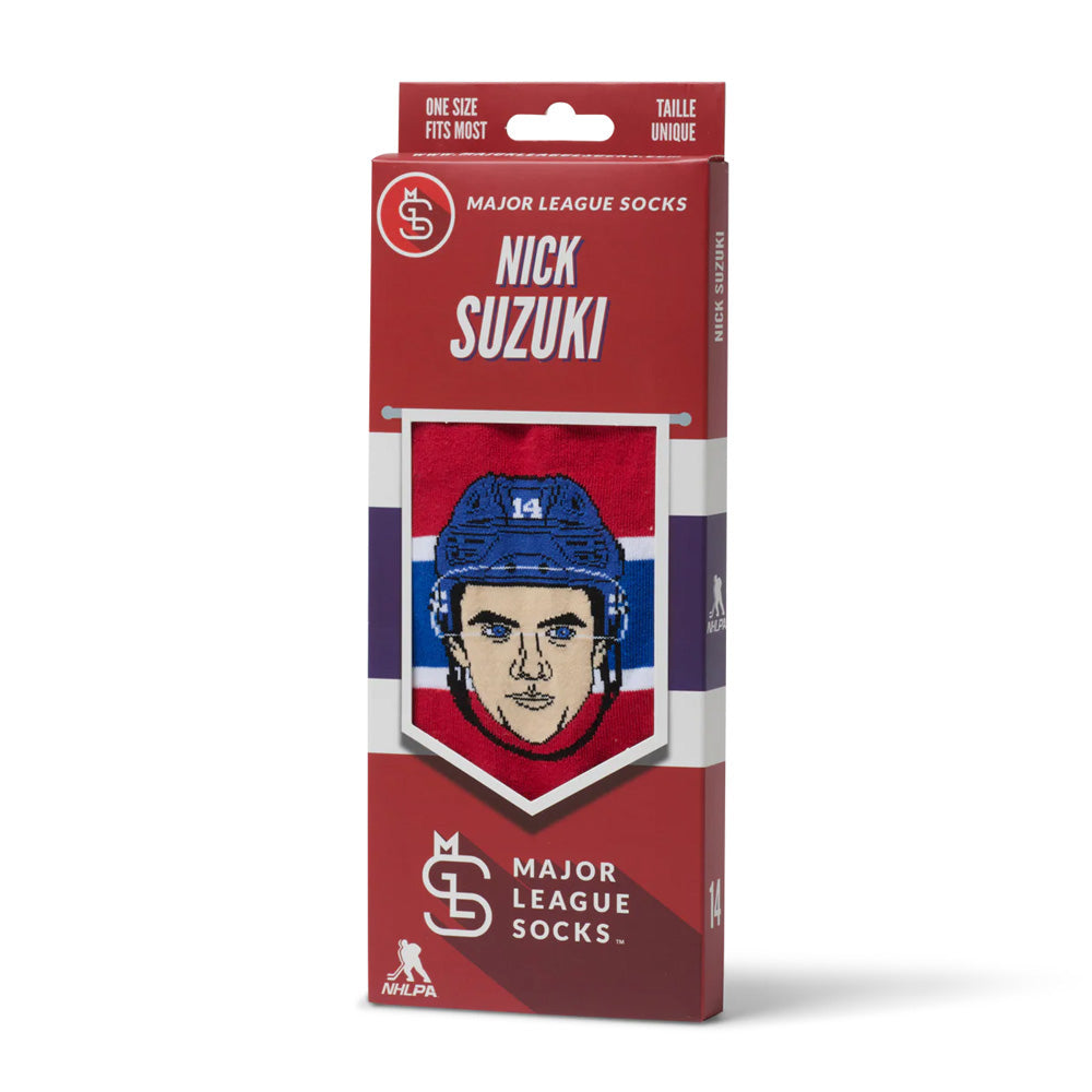 MAJOR LEAGUE SOCKS MONTREAL CANADIENS NICK SUZUKI SOCKS