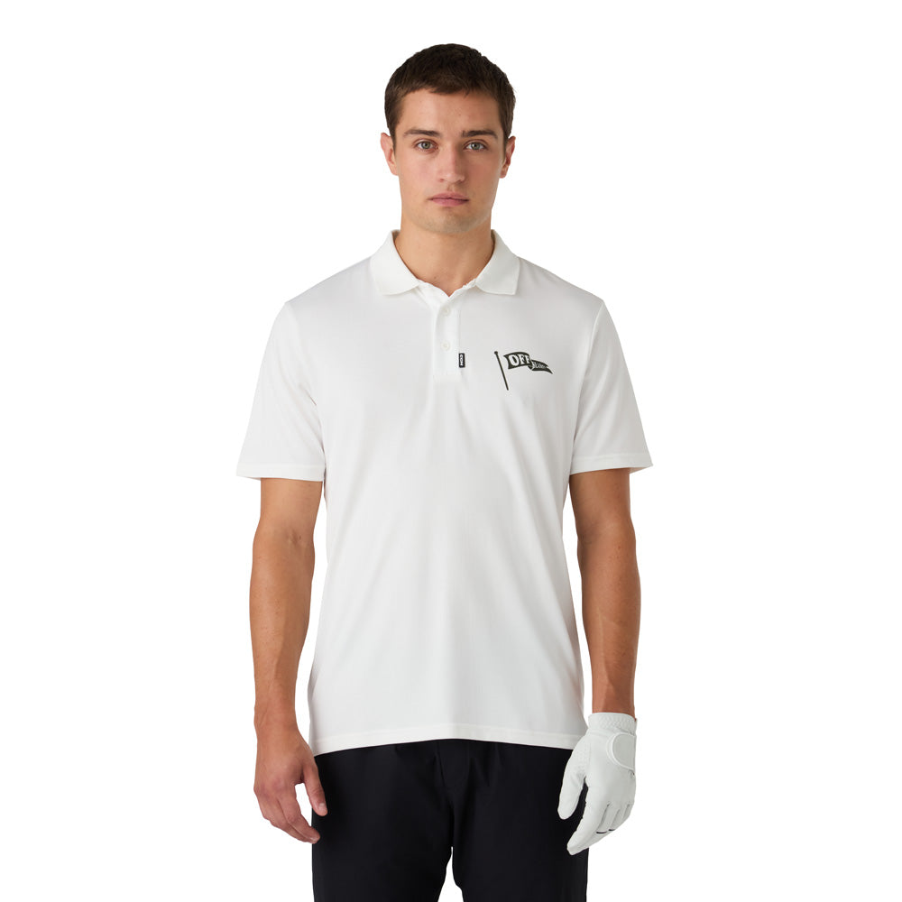 CCM GOLF ADULT SOLID WHITE POLO SHIRT