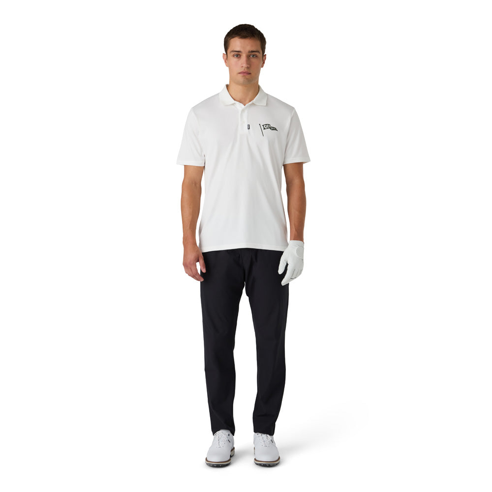 CCM GOLF ADULT SOLID WHITE POLO SHIRT
