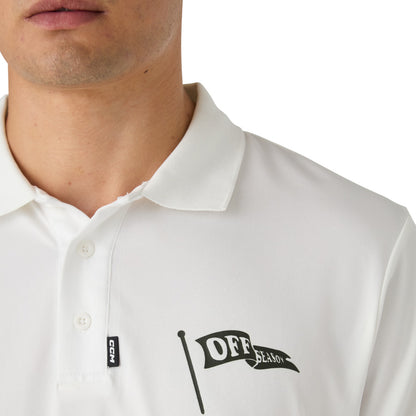 CCM GOLF ADULT SOLID WHITE POLO SHIRT