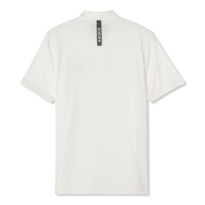 CCM GOLF ADULT SOLID WHITE POLO SHIRT