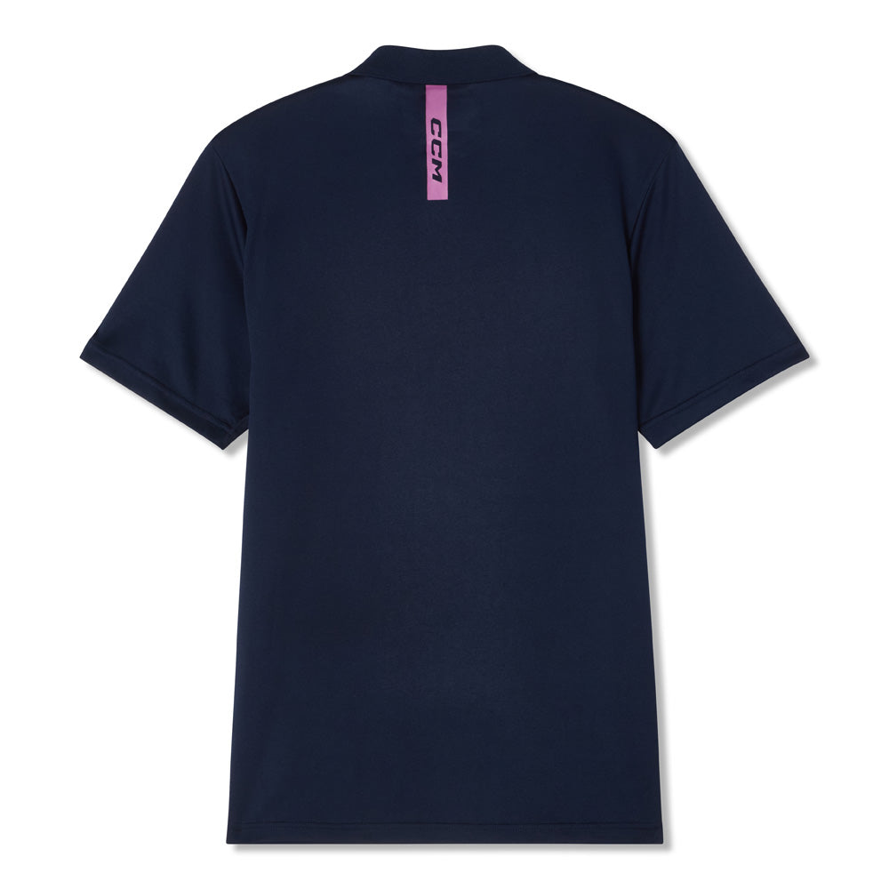 CCM GOLF ADULT SOLID NAVY POLO SHIRT