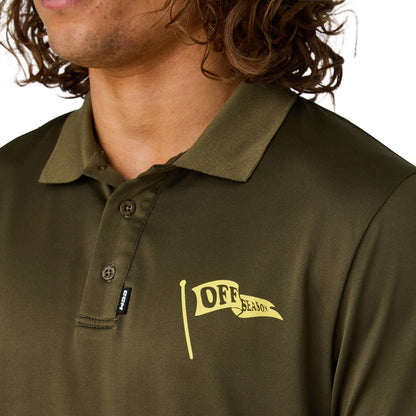 CCM GOLF ADULT SOLID GREEN POLO SHIRT