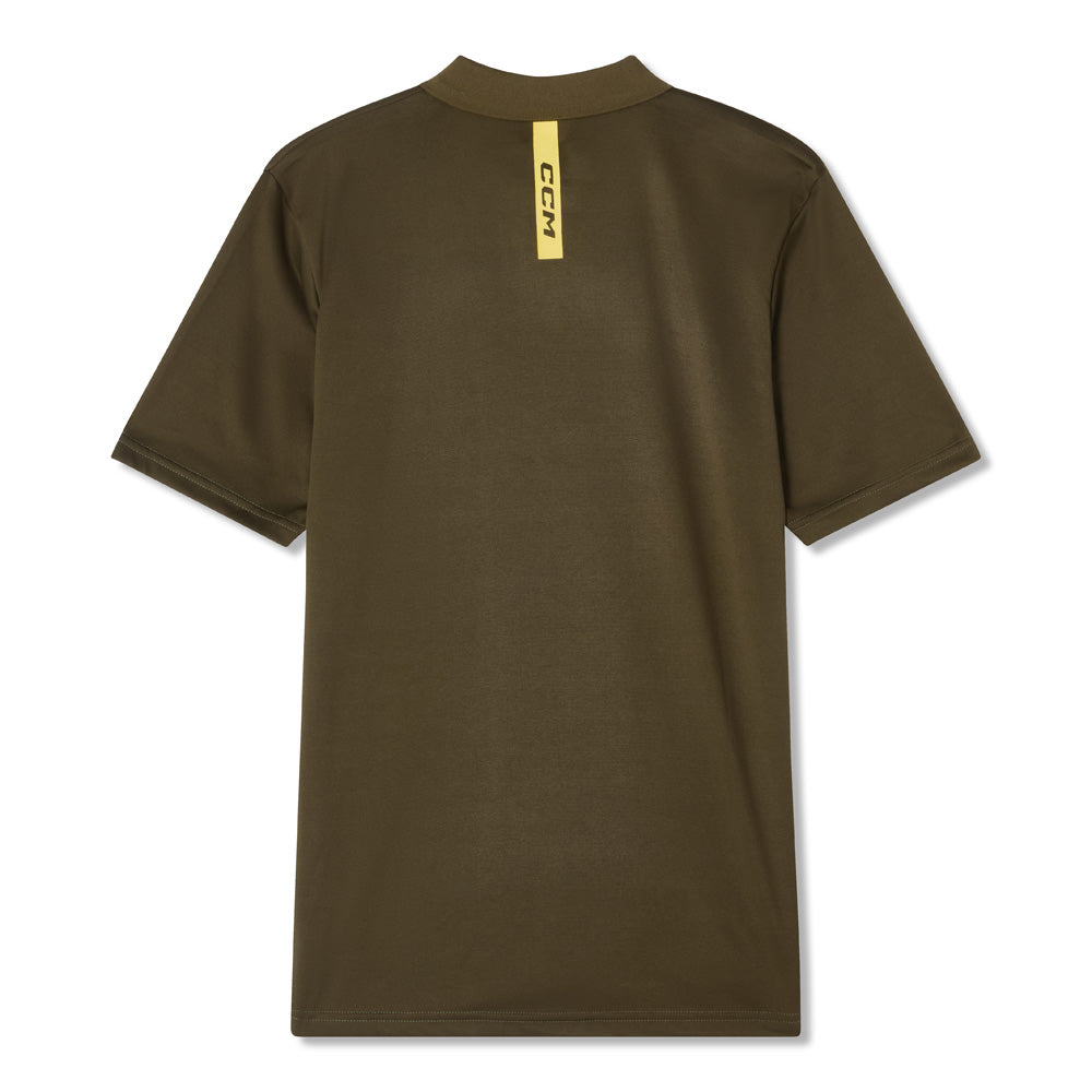 CCM GOLF ADULT SOLID GREEN POLO SHIRT