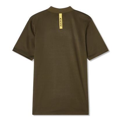 CCM GOLF ADULT SOLID GREEN POLO SHIRT