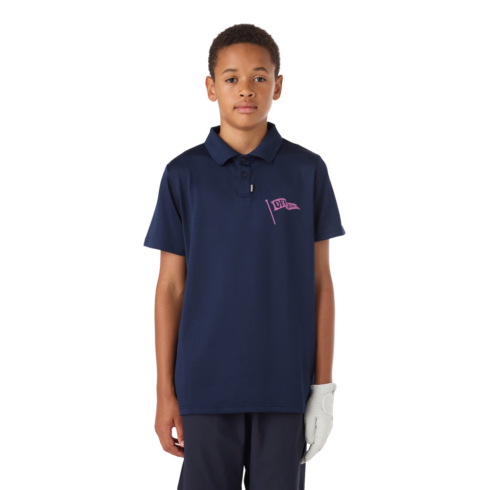 CCM GOLF YOUTH SOLID NAVY POLO SHIRT