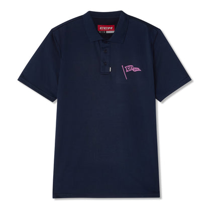 CCM GOLF YOUTH SOLID NAVY POLO SHIRT
