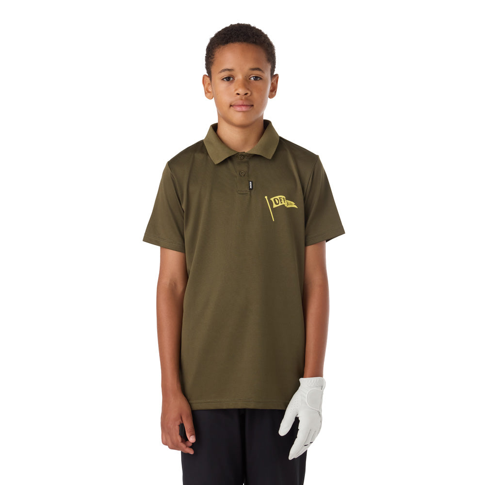 CCM GOLF YOUTH SOLID GREEN POLO SHIRT