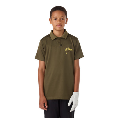 CCM GOLF YOUTH SOLID GREEN POLO SHIRT