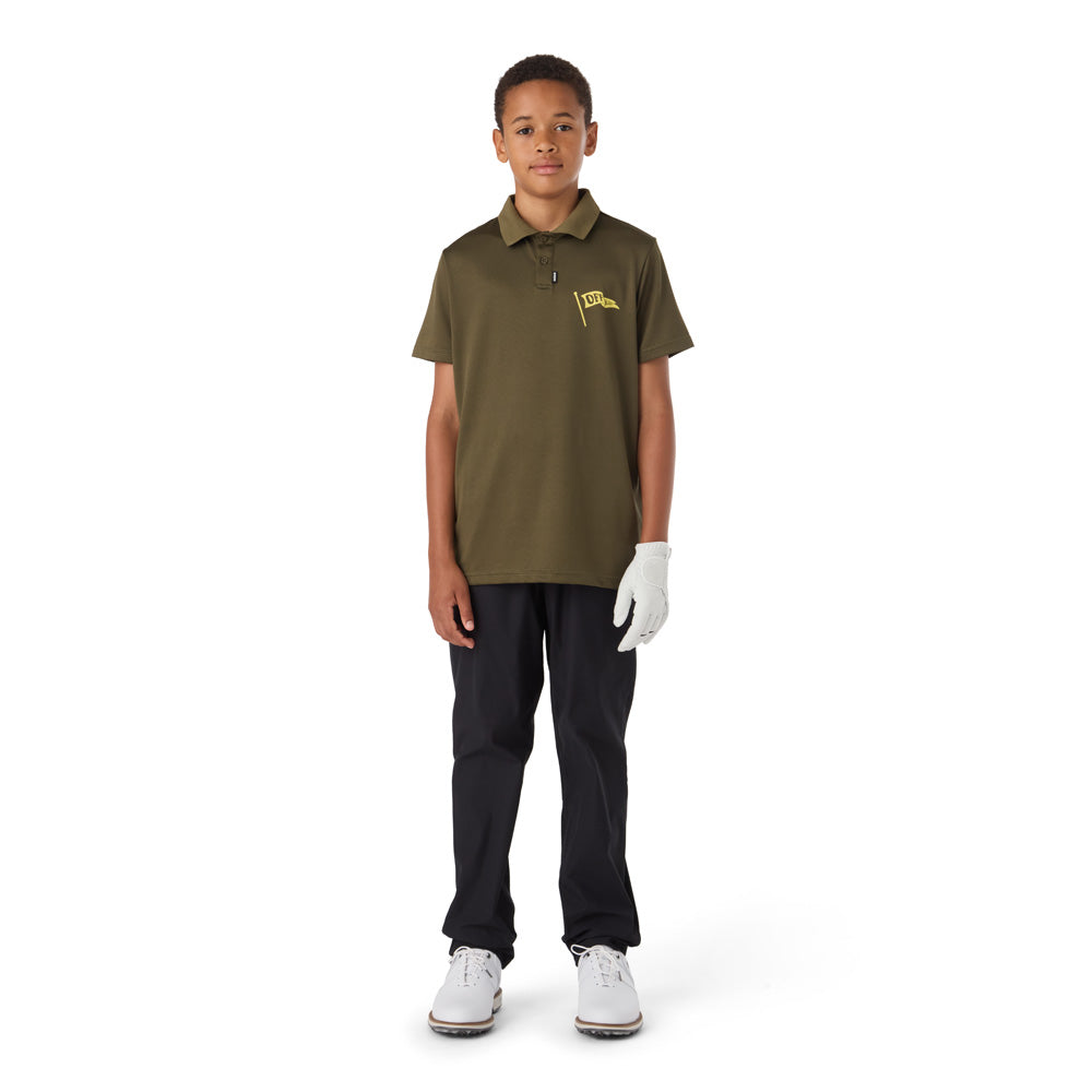CCM GOLF YOUTH SOLID GREEN POLO SHIRT