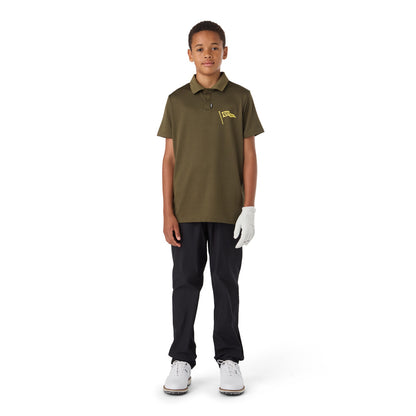 CCM GOLF YOUTH SOLID GREEN POLO SHIRT