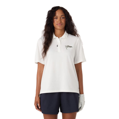 CCM GOLF WOMEN'S SOLID WHITE POLO SHIRT