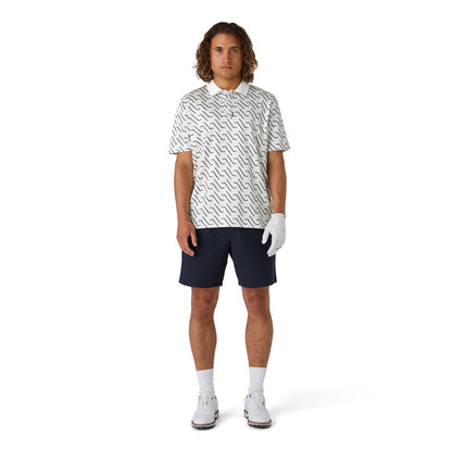 CCM GOLF ADULT PRINTED WHITE POLO SHIRT