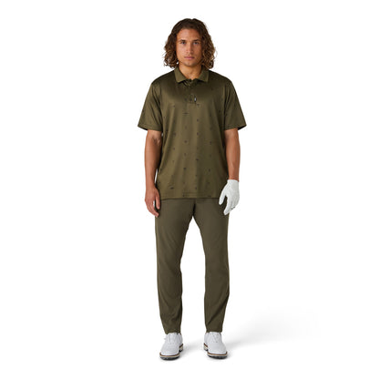 CCM GOLF ADULT PRINTED GREEN POLO SHIRT