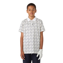 CCM GOLF YOUTH PRINTED WHITE POLO SHIRT