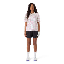 CCM GOLF WOMEN'S PRINTED WHITE POLO SHIRT