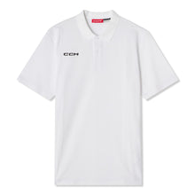 CCM Team Men's White Polo Shirt